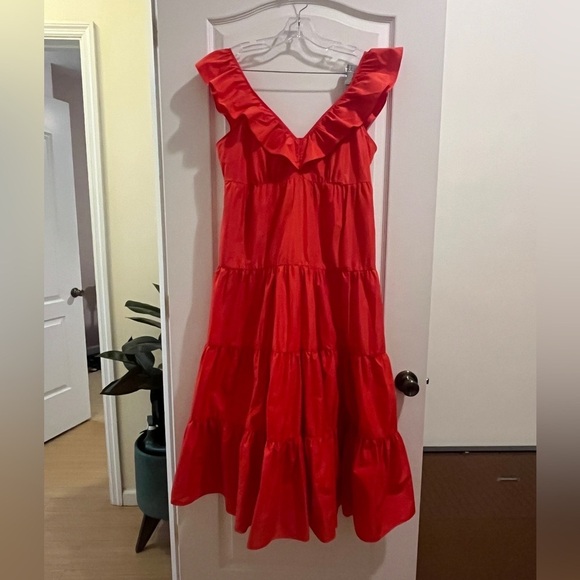 J. Crew Ruffled Scoopneck Dress in Taffeta - Picture 16 of 16